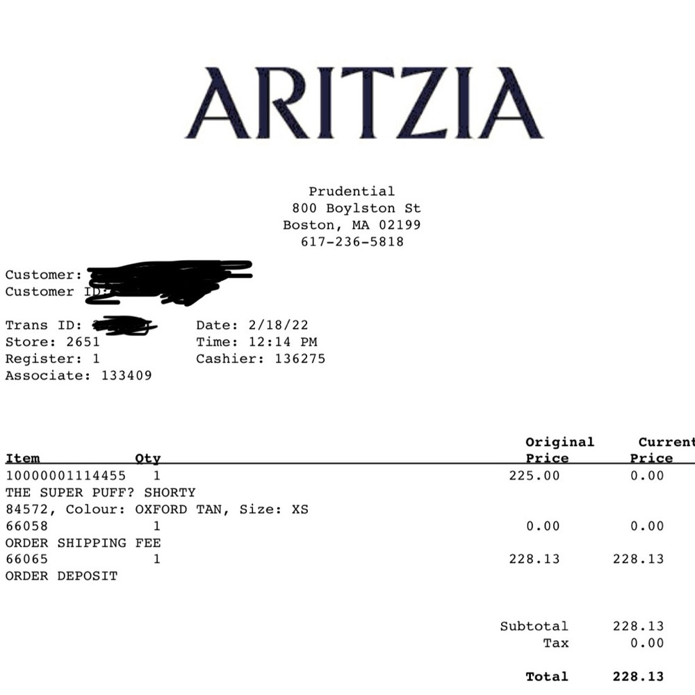 Aritzia The Super Puff Shorty Oxford Tan Sz XS NWOT - Picture 16 of 16